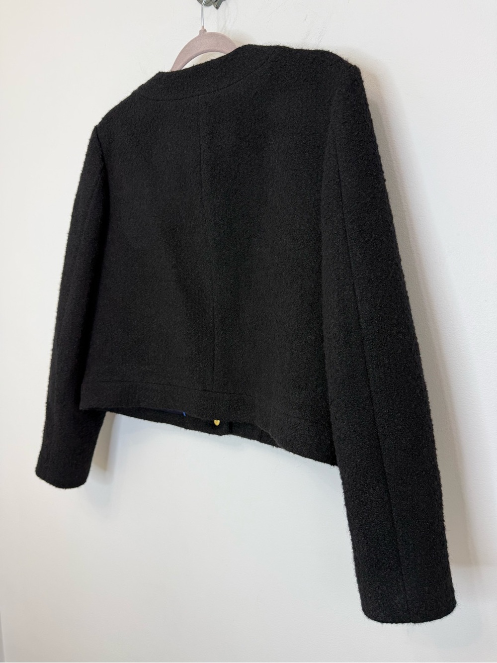 J. Crew Collection Cropped Lady Jacket Italian Wool-Blend Bouclé Size 10 BJ941 - Picture 8 of 15